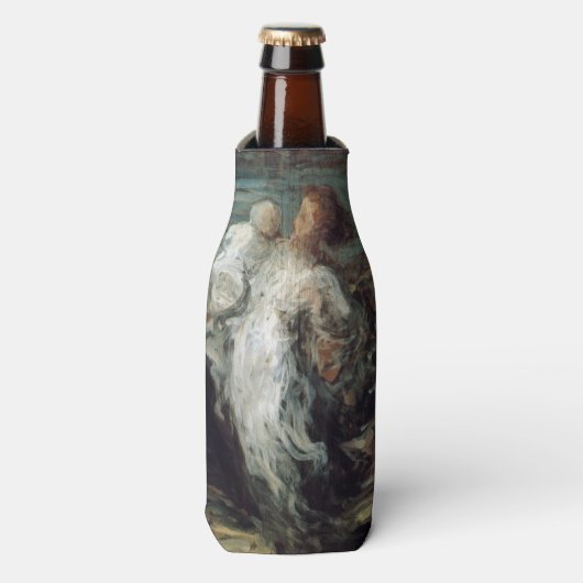 "Moeder met kind" aangepaste monogram fles koeler (Fles Voorkant)