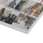 Moeder met Kinderen en Familie Mam 6 Foto Collage Snijplank (Hoek)