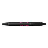 Moeder Met Mooie Roze Vlinders Zwarte Inkt Pen (Achterkant)