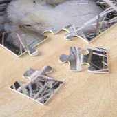 Moeder met nieuwe kippen legpuzzel (Zijkant)