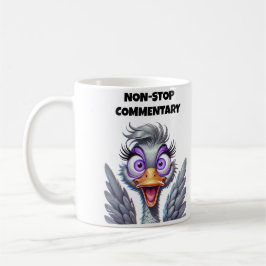 Moeder met non-stop commentaar koffiemok