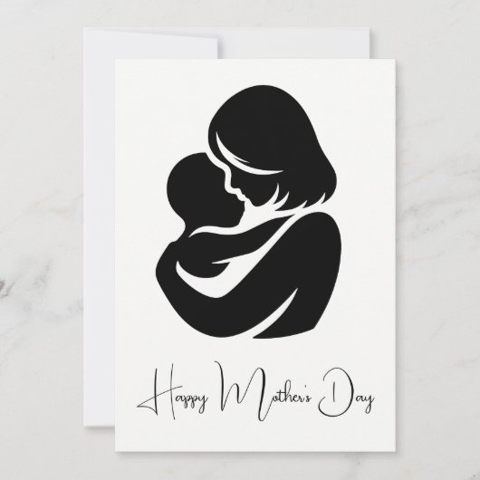 Moeder met pasgeboren Baby Moederdag Kaart (Voorkant)