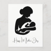 Moeder met pasgeboren Baby Moederdag Kaart (Voorkant)