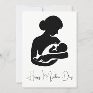 Moeder met pasgeboren Baby Moederdag Kaart