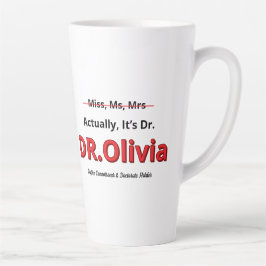 Moeder met PhD Grappig Promotiegeschenk voor Haar Latte Mok