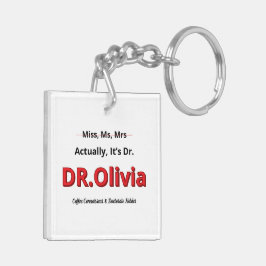 Moeder met PhD Grappig Promotiegeschenk voor Haar Sleutelhanger