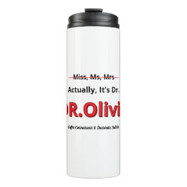 Moeder met PhD Grappig Promotiegeschenk voor Haar Thermosbeker