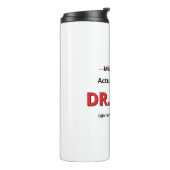 Moeder met PhD Grappig Promotiegeschenk voor Haar Thermosbeker (Gedraaid links)
