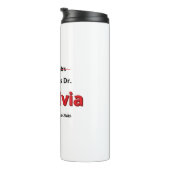 Moeder met PhD Grappig Promotiegeschenk voor Haar Thermosbeker (Geroteerd rechts)