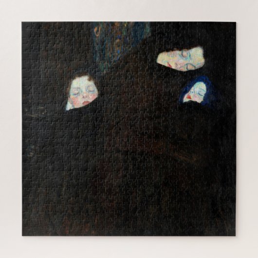 Moeder met twee kinderen, familie door Gustav Klim Legpuzzel (Verticaal)