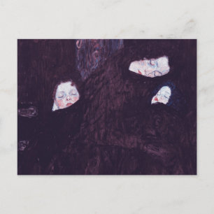 Moeder met twee kinderen schilderij van Gustav Kli Briefkaart