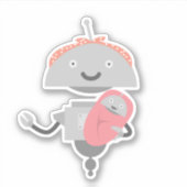 Moeder Mia met Baby Mia Sticker (Voorkant)