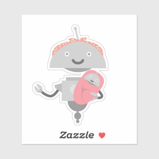 Moeder Mia met Baby Mia Sticker (Vel)