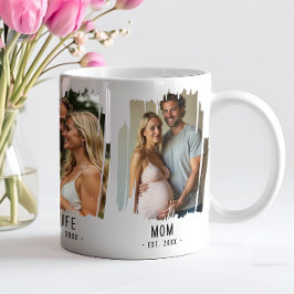 Moeder mijlpalen foto's & jaren op maat gemaakte t koffiemok