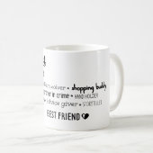 Moeder, mijn beste vriend koffiemok (Voorkant rechts)