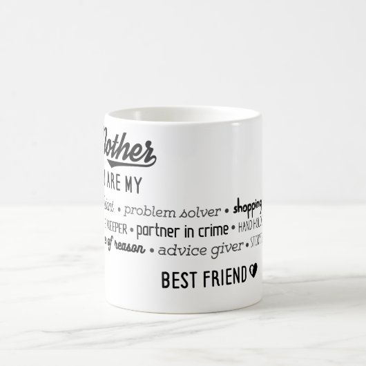 Moeder, mijn beste vriend koffiemok (Center)
