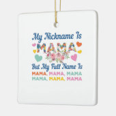 Moeder mijn naam is mama Birthday Keramisch Ornament (Links)