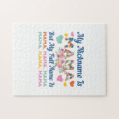 Moeder mijn naam is mama Birthday Legpuzzel (Horizontaal)