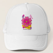 Moeder Mijn Ontworpen Bloem Ontwerp Trucker Pet (Voorkant)