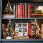 Moeder minimale fotocollage houten kist print<br><div class="desc">MAM in bewerkbare letters met 9 foto's</div>