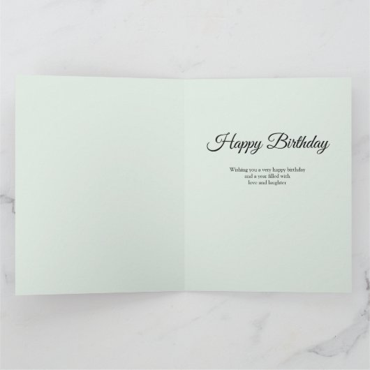 Moeder Mint en Roze Vrouwelijke Bloemen 3 Foto Ver Kaart (Binnen)