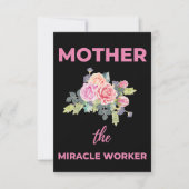 Moeder-mirakelwerker Bedankkaart (Voorkant)