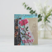 Moeder Mixed Media Collage Briefkaart (Staand voorkant)