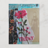 Moeder Mixed Media Collage Briefkaart (Voorkant)