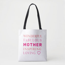Moeder Modern Typografie Heart Tote Bag