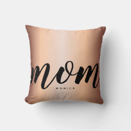 Moeder moderne minimalistische namaak rozen gouden kussen