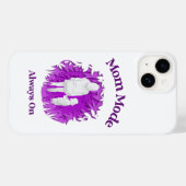 Moeder Modus Altijd Aan | Grappige Moederschap Pho Case-Mate iPhone Case (Achterkant (horizontaal))