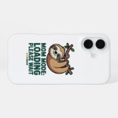 Moeder Modus Laden Even Geduld Cute Luiaard Grappi iPhone 16 Hoesje (Achterkant horizontaal)