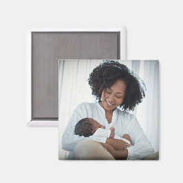 Moeder moeder Baby familie foto personaliseren Magneet