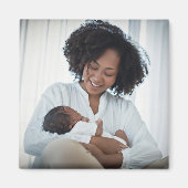 Moeder moeder Baby familie foto personaliseren Magneet (Voorkant)