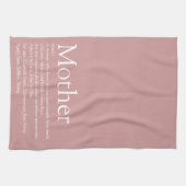 Moeder Moeder Definitie Stof Roze Roze Theedoek (Horizontaal)