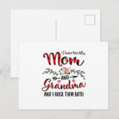 Moeder Moeder En Oma Verjaardag Briefkaart (Voorkant / Achterkant)