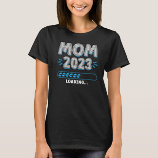 Moeder Moeder Mam laden 2023 Zwangerschap Announ T-shirt