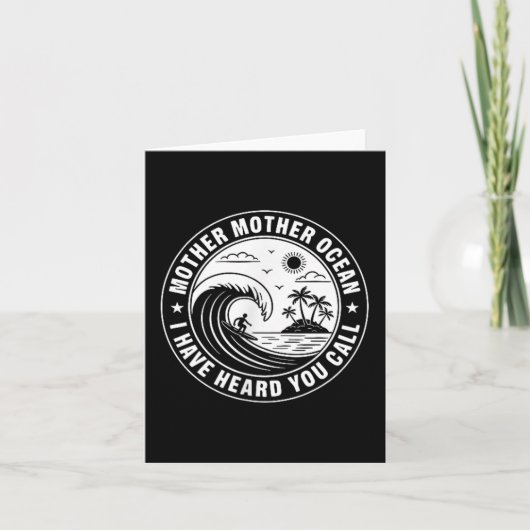 Moeder Moeder Oceaan Ik Heb Je Roepen 2-zijdig Kaart (Voorkant)