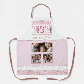 Moeder Moederdag Fotosjabloon Kinder namen Leopard Schort (Voorkant)