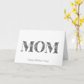 Moeder Moederdag kaart (Gele Bloem)