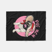 Moeder Moederdag Mama Moedertje Moeder Pug  Fleece Deken (Voorkant (Horizontaal))