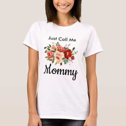 Moeder Moederdag noem me gewoon mammie shirt (Voorkant)