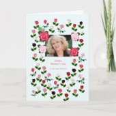 Moeder, Moederdag, Rozen Kaart (Voorkant)