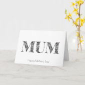 Moeder Moederdagkaart Kaart (Gele Bloem)