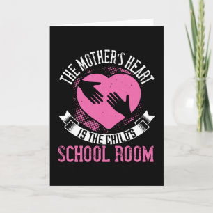 Moeder - Moeders hart is het schoolbord van het ki Kaart
