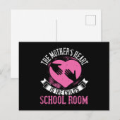 Moeder - Moeders hart is het schoolplein van het k Briefkaart (Voorkant / Achterkant)