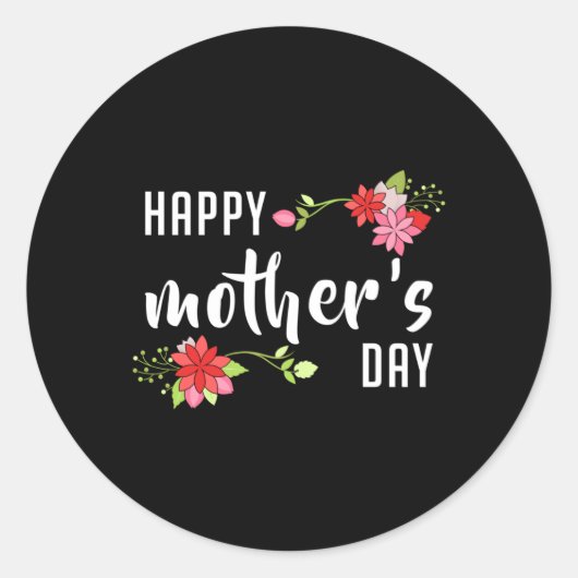Moeder Moeders Mummy Moederdag mama Funny Gift Ronde Sticker (Voorkant)