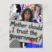 Moeder, moet ik de regering vertrouwen? collage briefkaart (Voorkant)