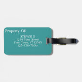 Moeder Monster Blauwgroen Beehive Sassy Pop Art Bagagelabel (Achterkant horizontaal)