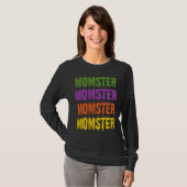 Moeder Monster Druipende Lettertype Algemene Hallo T-shirt (Voorkant volledig)